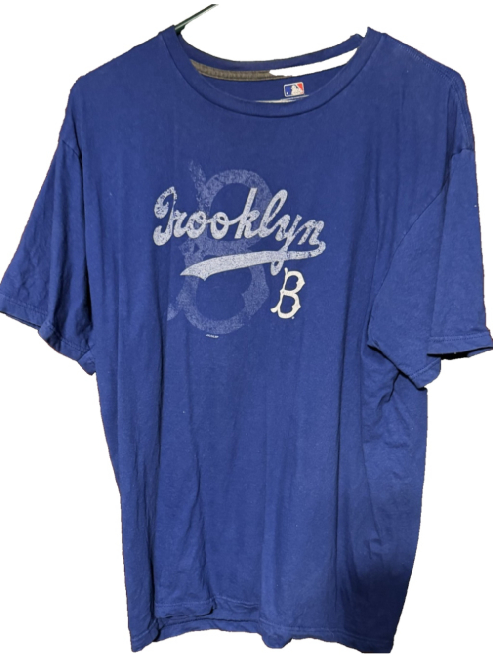 Brooklyn Los Angeles Dodgers Vintage Logo T-shirt Blue Men XL